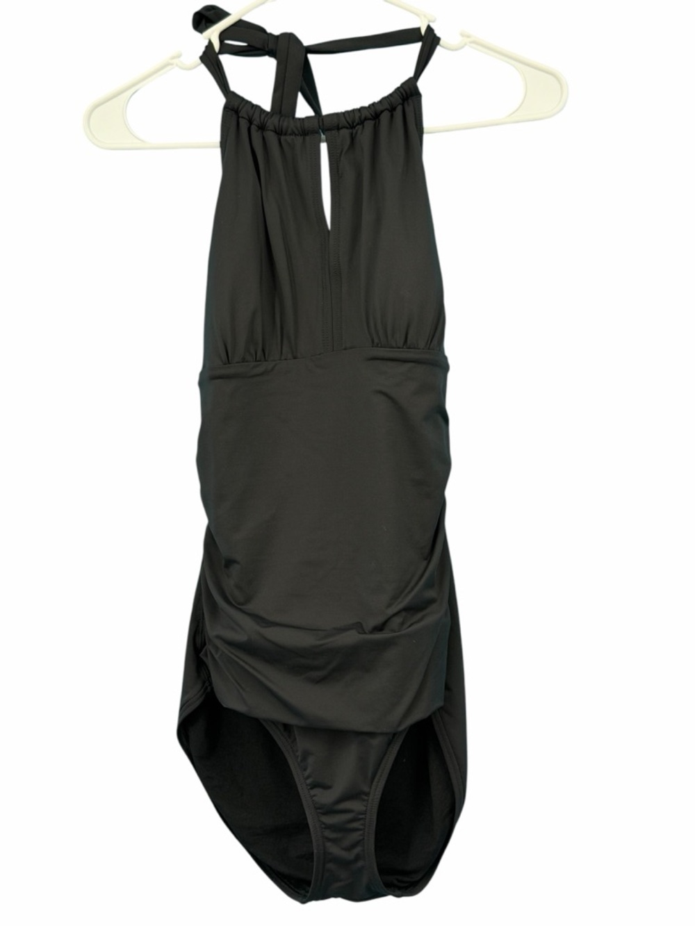 Tommy Bahama Black Halter One-Piece Swimsuit - Picture 3 of 9